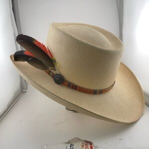 Wrangler Ivory Cowboy Hat Western Genuine Size 7 1/8​​​​